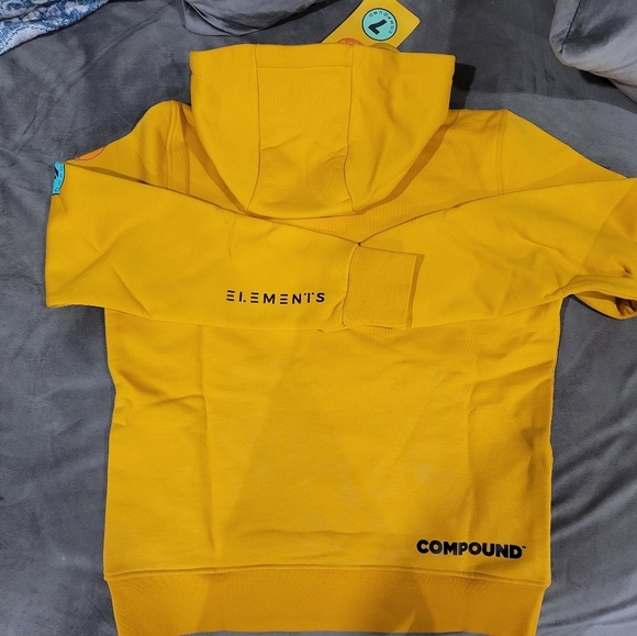 Compound X Save the Duck Men's Yellow Hoody SZ Small - Picture 6 of 6